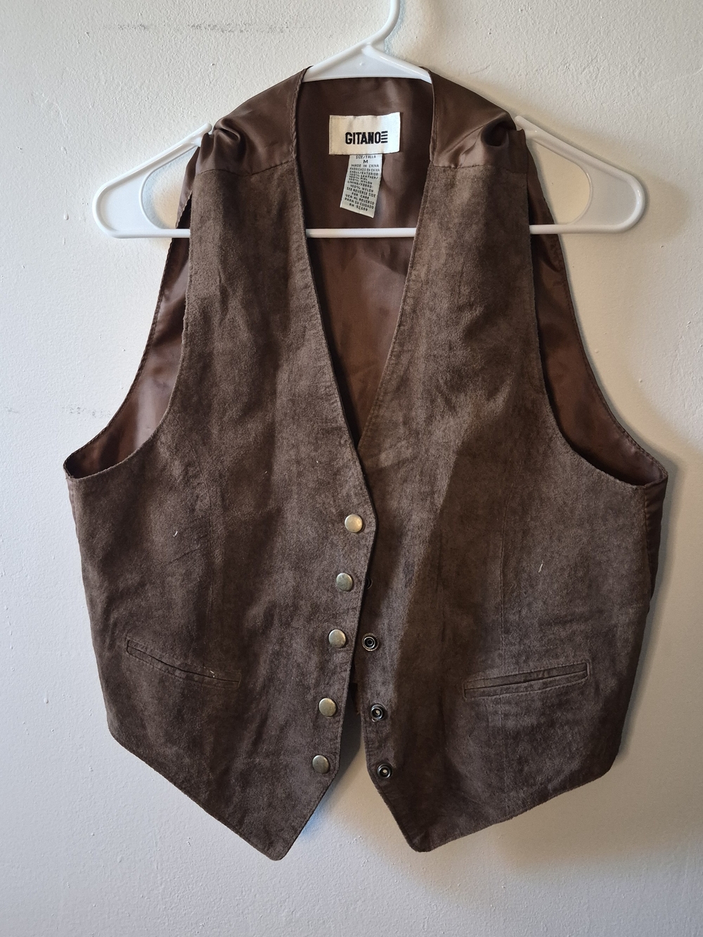 Gitano Vintage 90s Leather Vest